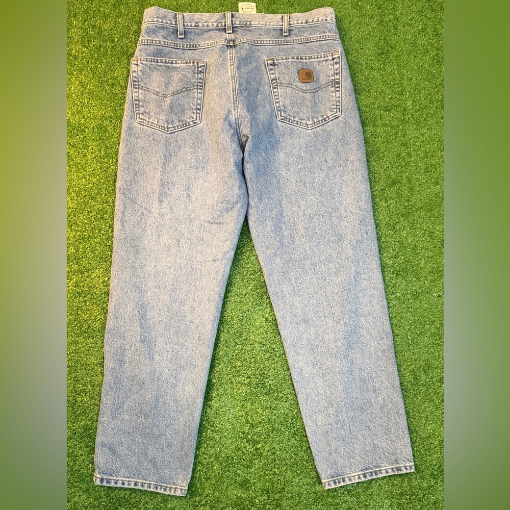 Carhartt Blue Straight Jeans Classic Style - Picture 4 of 8